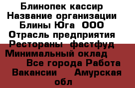 Блинопек-кассир › Название организации ­ Блины Юга, ООО › Отрасль предприятия ­ Рестораны, фастфуд › Минимальный оклад ­ 25 000 - Все города Работа » Вакансии   . Амурская обл.